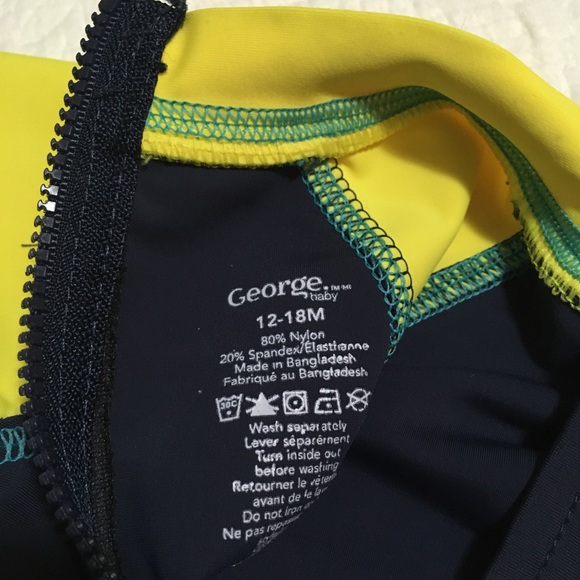 12-18m (4/$20) One-Piece Rashguard by George - Picture 2 of 5